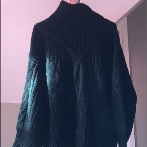 Plus size turtle neck oversized knit sweater!